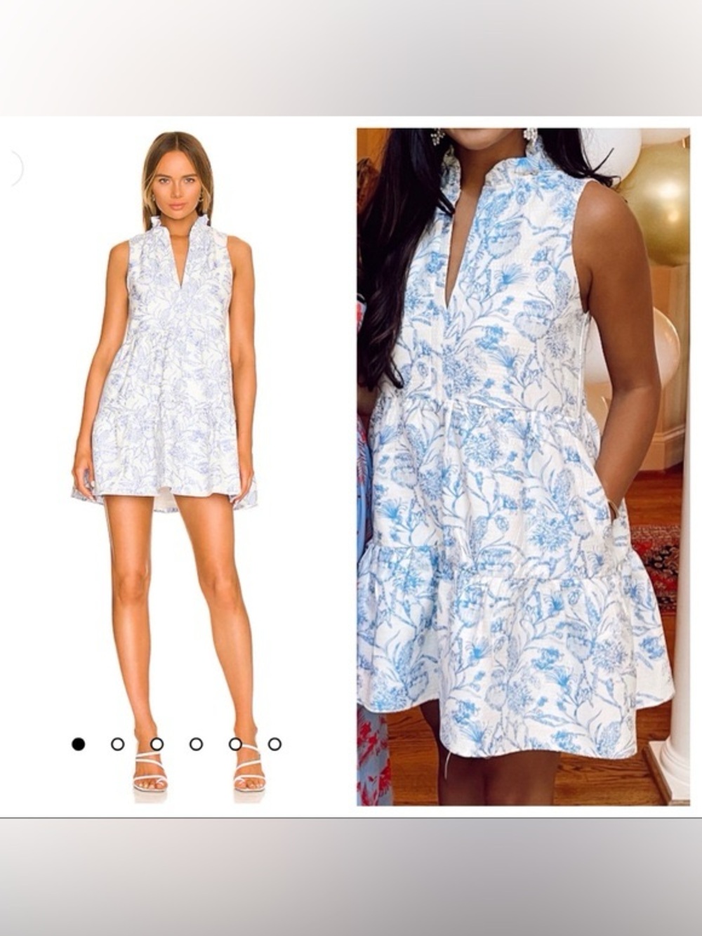 Amanda Uprichard Connolly Dress in English Blue - Size S - Picture 3 of 15